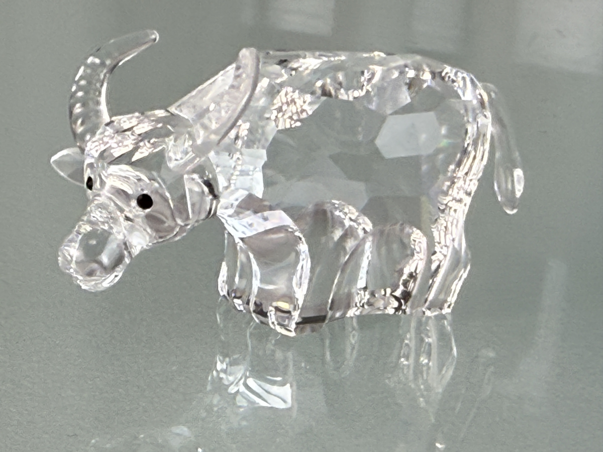 Swarovski Figurine 275437 Zodiak Water Buffalo 2 5/8in Top