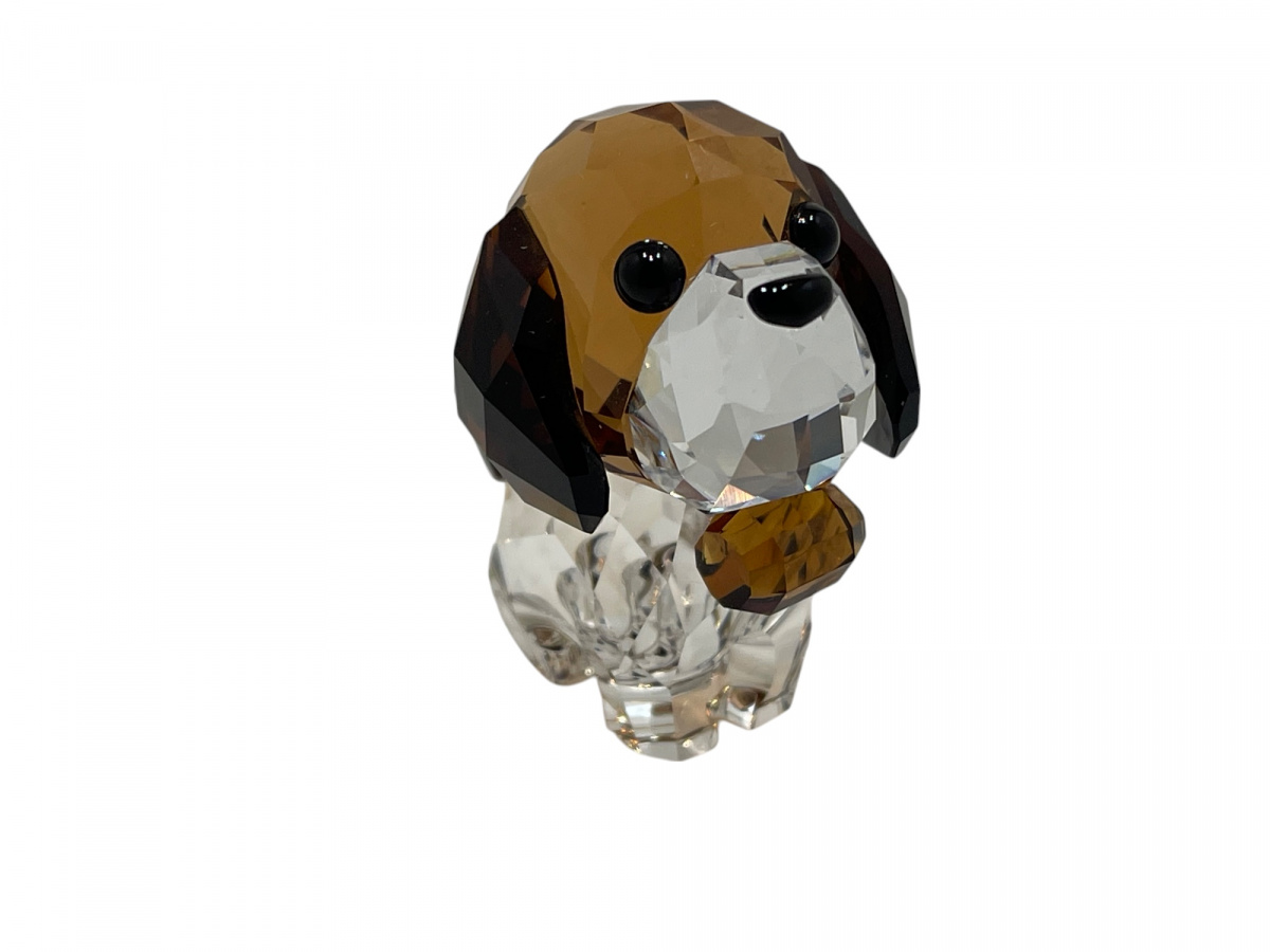 Swarovski Figurine Crystal 5213704 Puppy Bernie The Saint Bernard