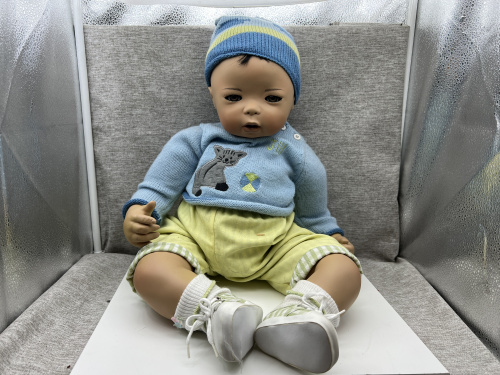 INGE TENBUSCH PORCELLANA Bambola D'Autore Bambola 55 Cm. Perfette