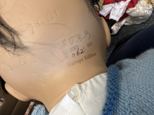 Künstlerpuppe Inge Tenbusch Porzellan Puppe 55 cm. Top Zustand